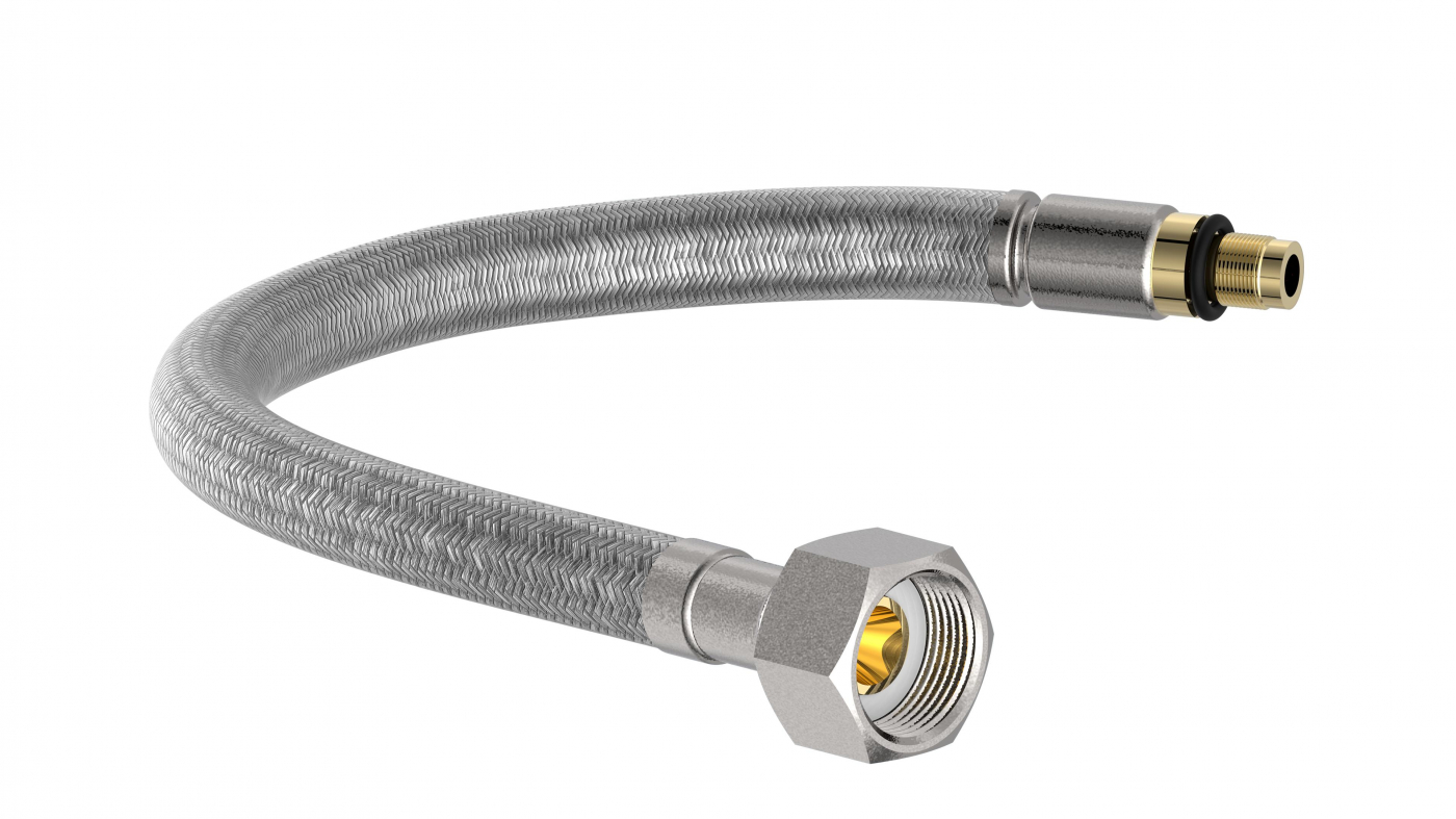 10810030-00 Connecting hose, 205 mm, Male M8 x Female M15