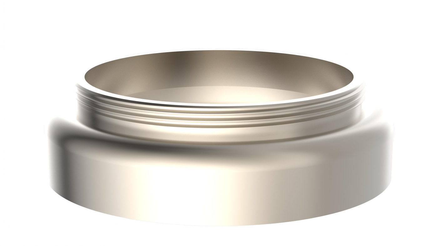 20350013-01 Base ring WK6 incl. gasket, Stainless steel look