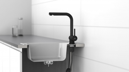 Pull-Out Kitchen Faucet WK 4, Black