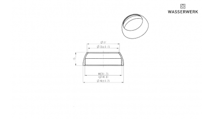 10299020-01 Cartridge cover, Female M42, Chrome