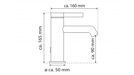 Mitigeur de lavabo WT 11, noir