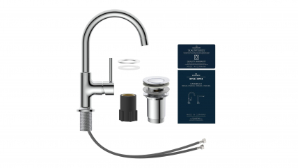 Mitigeur de lavabo WT 14, chrome