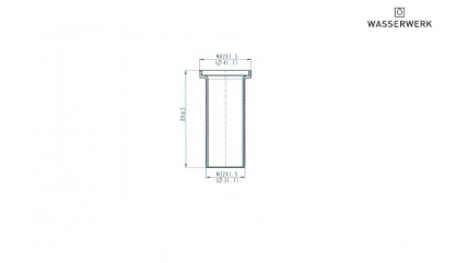 10710013-31 Zentralverschraubung Gewindestange, M42 x M32, 80 mm