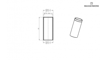 10710011-31 Thread pipe, M34, 80 mm