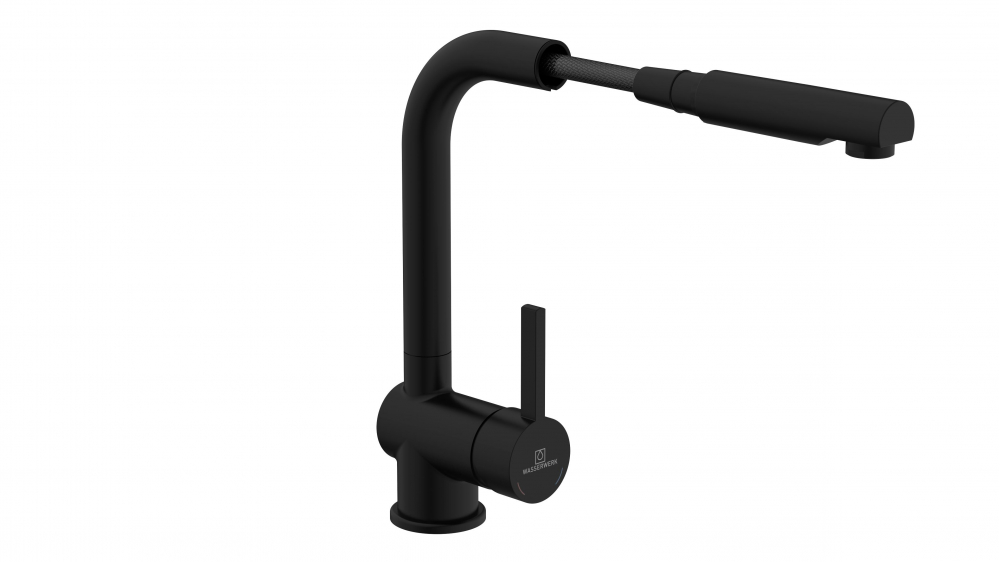 Pull-Out Kitchen Faucet WK 4, Black