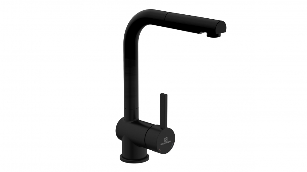 Pull-Out Kitchen Faucet WK 4, Black