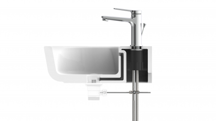 Mitigeur de lavabo WT 12, chrome