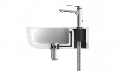 Mitigeur de lavabo WT 12, chrome