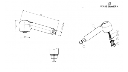 20360010-00 Handsprayer WK7, Chrome