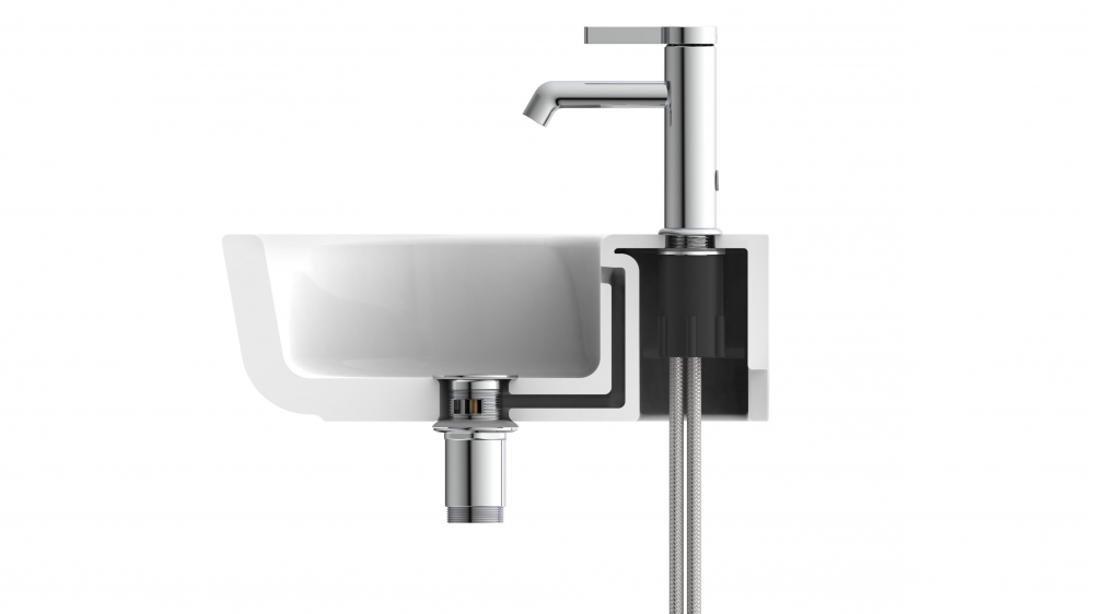 Mitigeur de lavabo WT 11, chrome