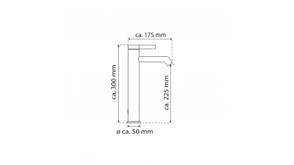 Mitigeur de lavabo WT 11 XL, chrome