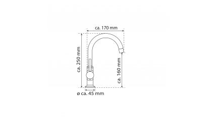 Waschtischarmatur WT 14, Chrom