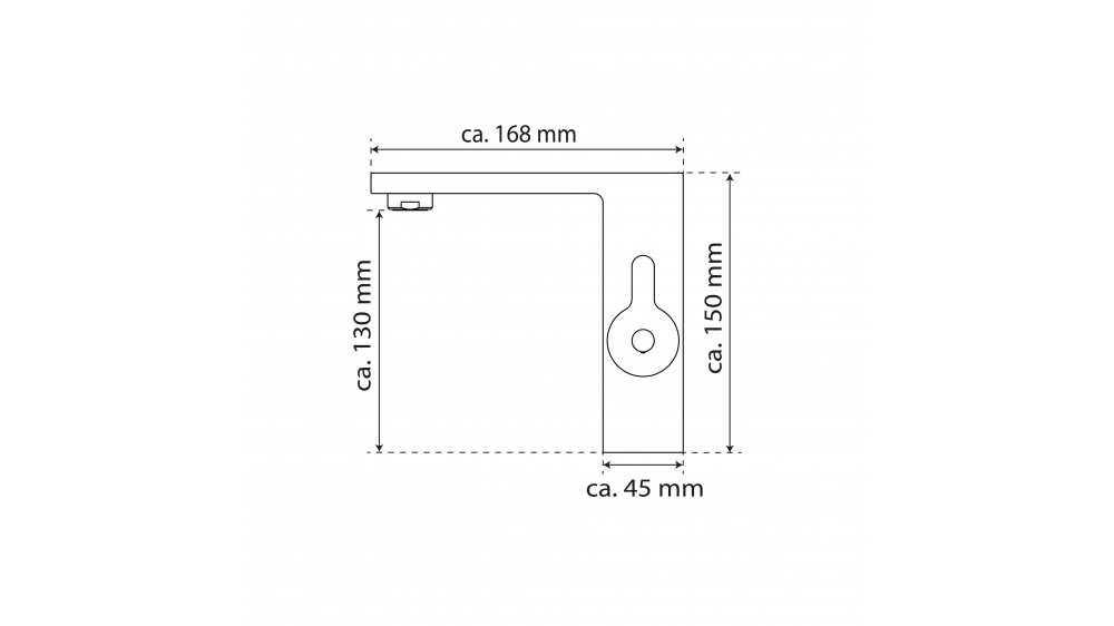 Mitigeur de lavabo WT 15, noir