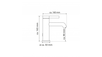 Mitigeur de lavabo WT 11, chrome