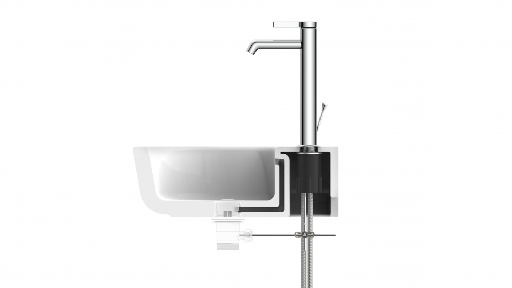 Mitigeur de lavabo WT 11 XL, chrome