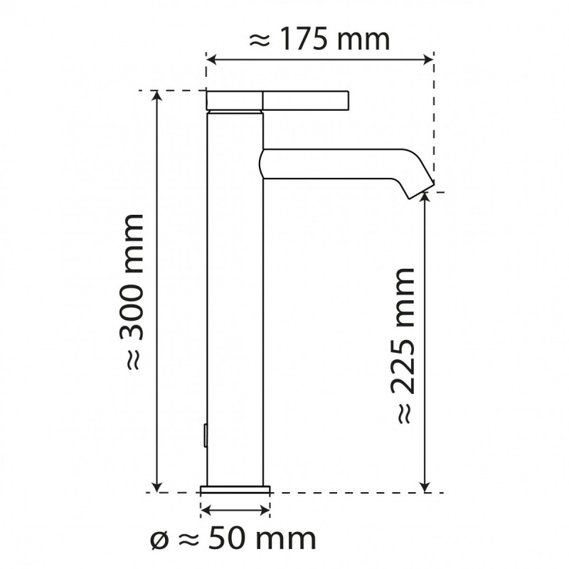 WT 11 XL en chrome, Mitigeur de lavabo pour vasque à poser