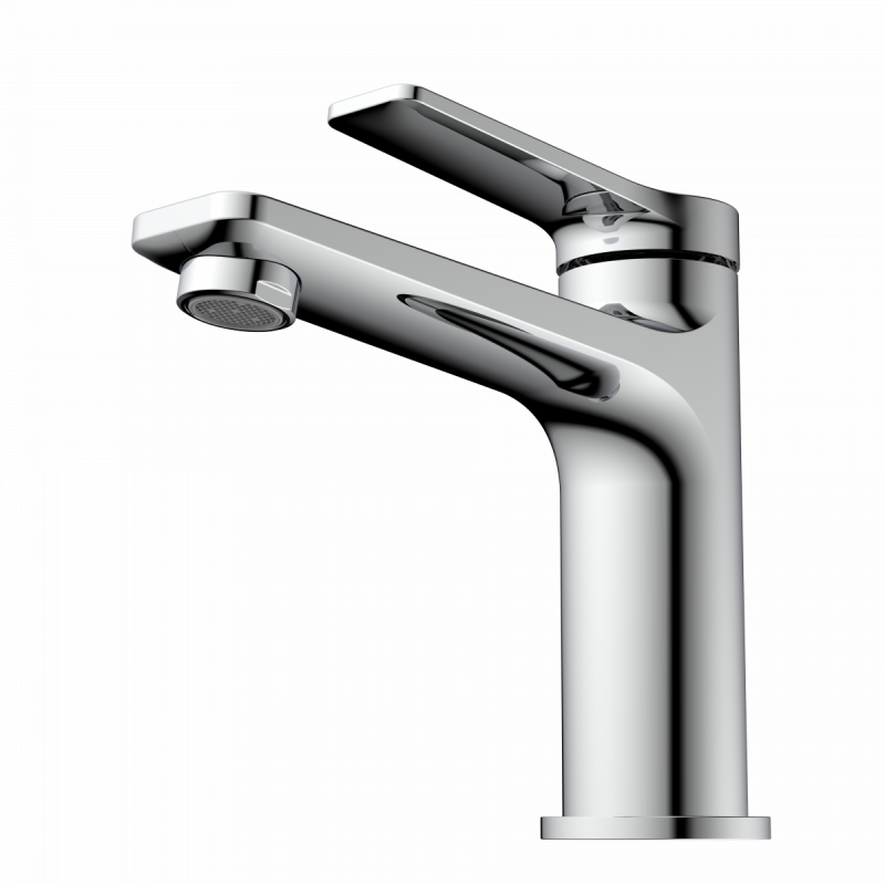 WT 12 in Chrom, Waschtischarmatur mit schlankem Design