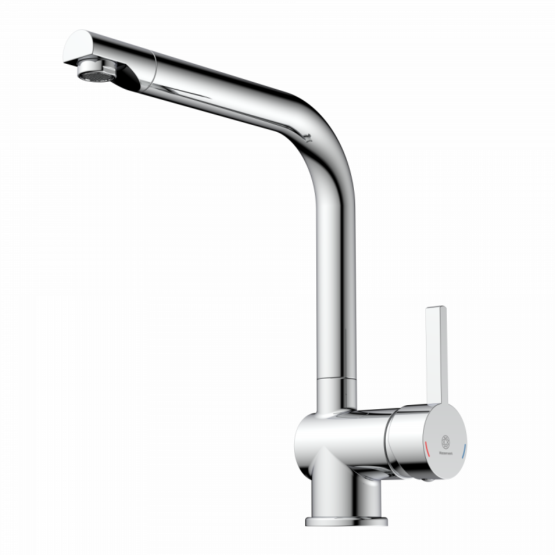 WK 4 in chrome, Kitchen Faucet with timeless straight spout