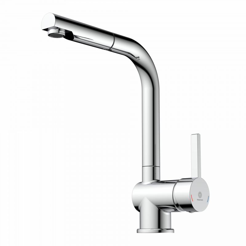 WK 4 Pro in chrome, Kitchen Faucet with pull-out spout