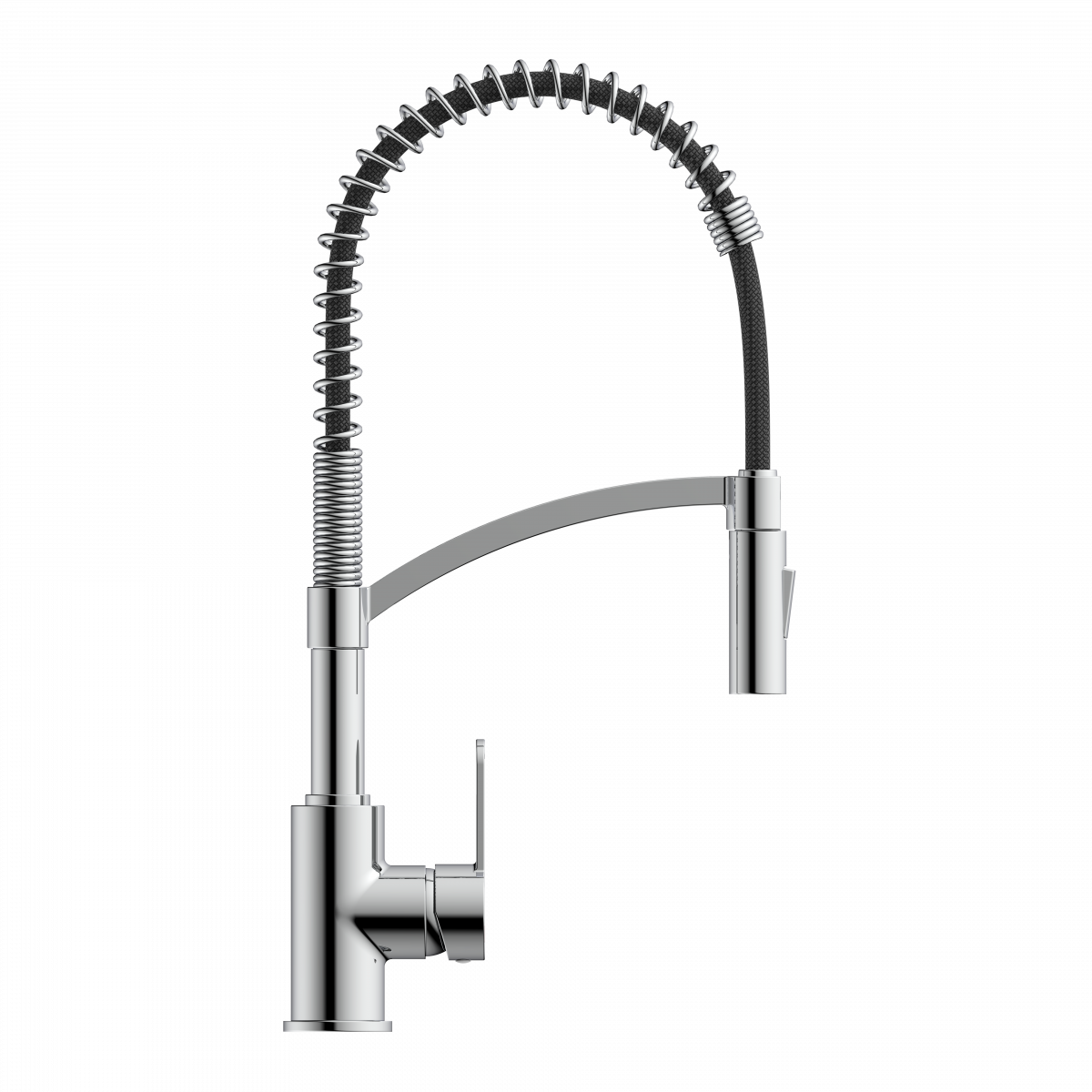 WK 3 in chrome, Kitchen Faucet with innovative spiral spring design