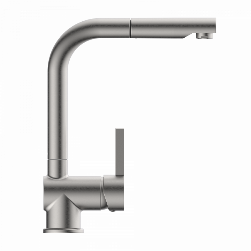 WK 4 Pro in stainless steel look, Kitchen Faucet with pull-out spout