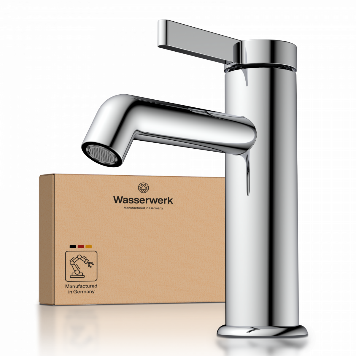 WT 11 in chrome, Washbasin faucet with minimalist design