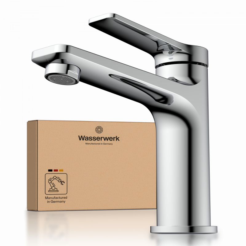 WT 12 in chrome, Washbasin with slim design
