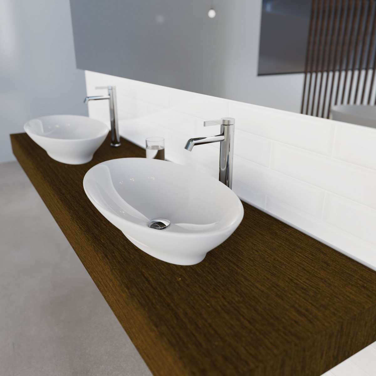 WT 11 XL in chrome, Washbasin faucet for countertop washbasin