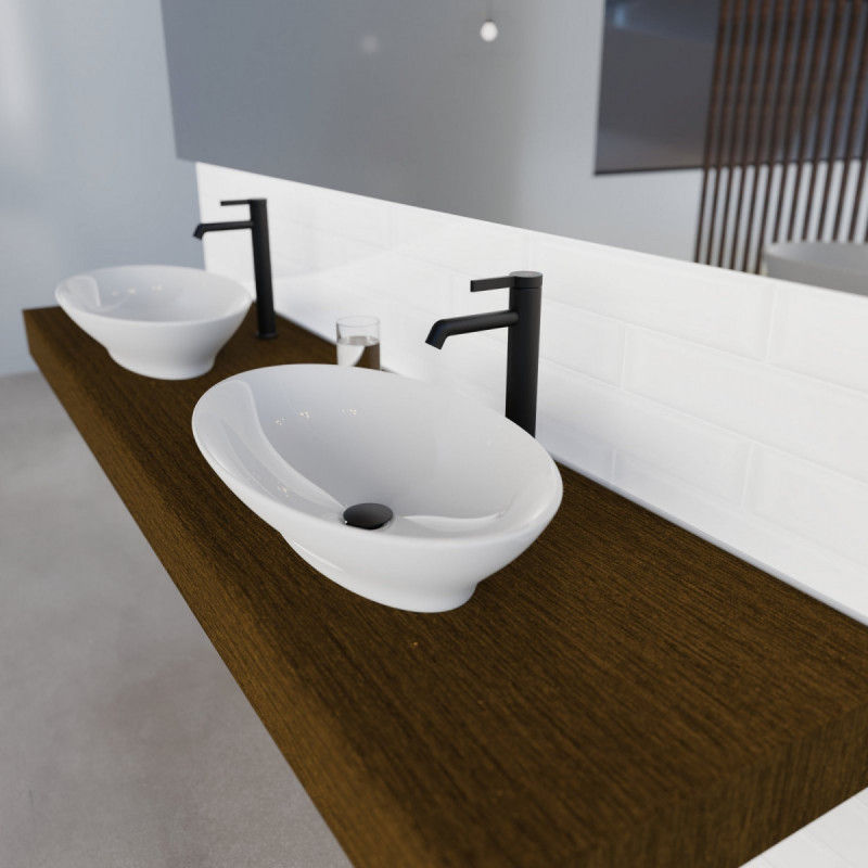 WT 11 XL en noir, Mitigeur de lavabo pour vasque à poser