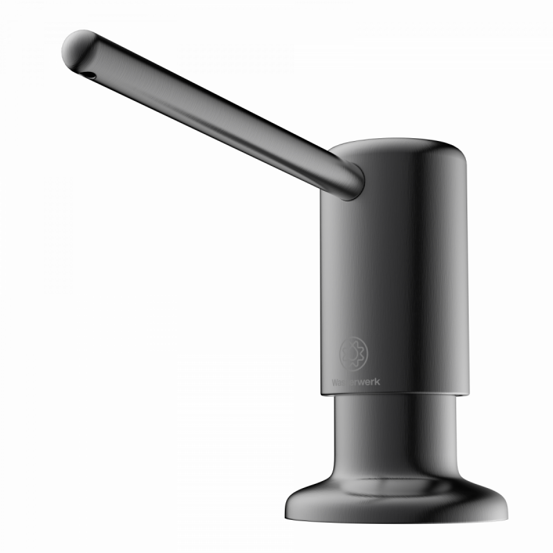 Zeepdispenser, dispenser voor vloeibare zeep in mat grafiet