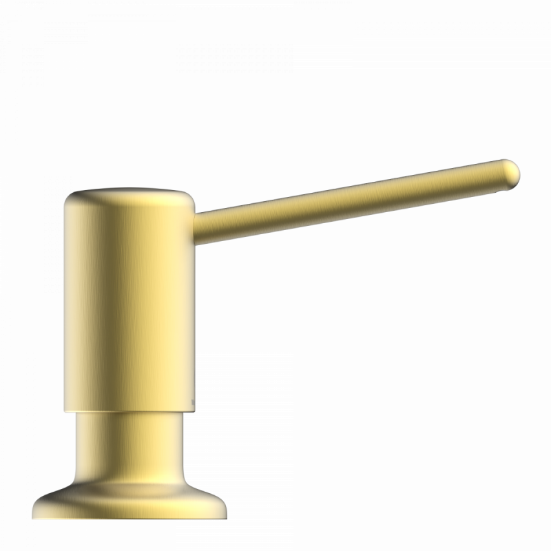 Zeepdispenser, dispenser voor vloeibare zeep in goudkleurige look
