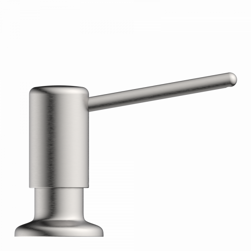Zeepdispenser, dispenser voor vloeibare zeep in roestvrijstaal look