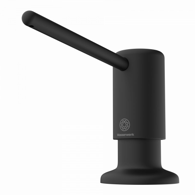 Zeepdispenser, dispenser voor vloeibare zeep in zwart