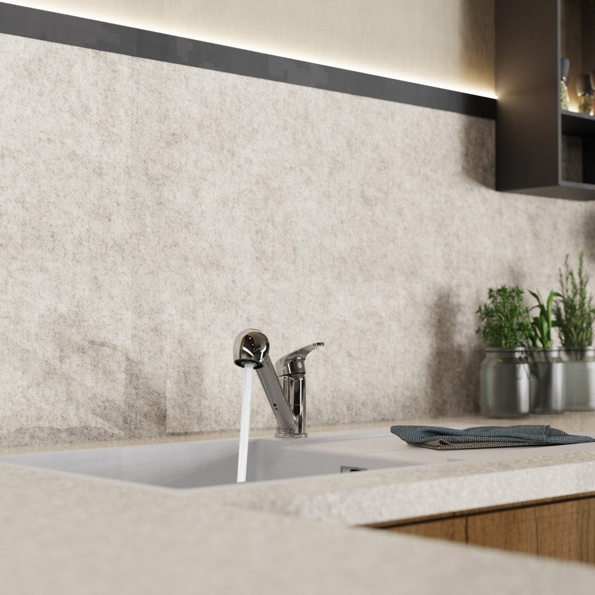 WK 7 in Chrome, Kitchen Faucet with pull-out sprayer