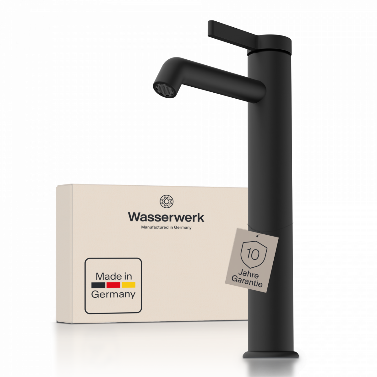 WT 11 XL en noir, Mitigeur de lavabo pour vasque à poser