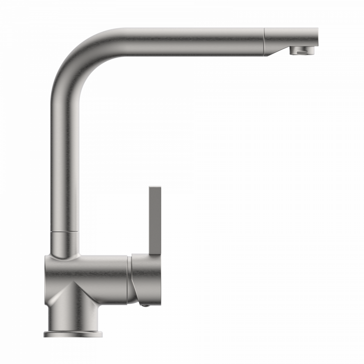 WK 4 in stainless steel look, Kitchen Faucet with timeless straight spout