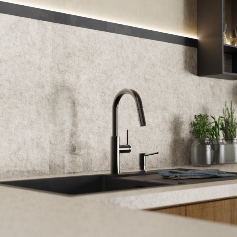 Soap Dispenser, Dispenser for liquid soap in matte graphite