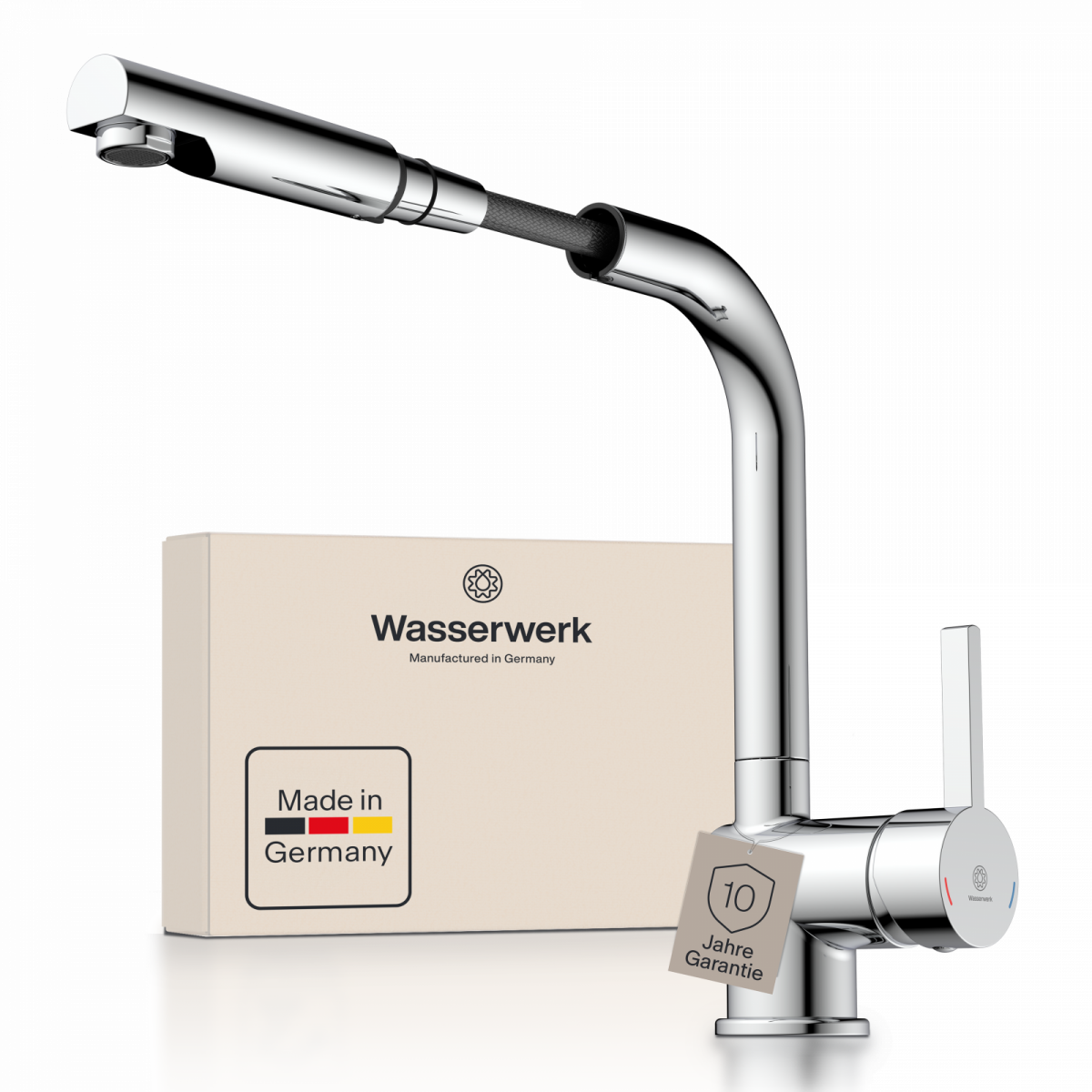 WK 4 Pro in chrome, Kitchen Faucet with pull-out spout