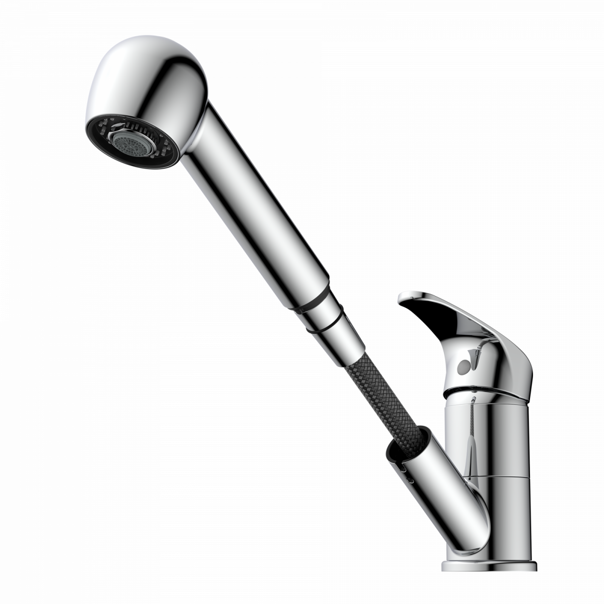 WK 7 in Chrome, Kitchen Faucet with pull-out sprayer