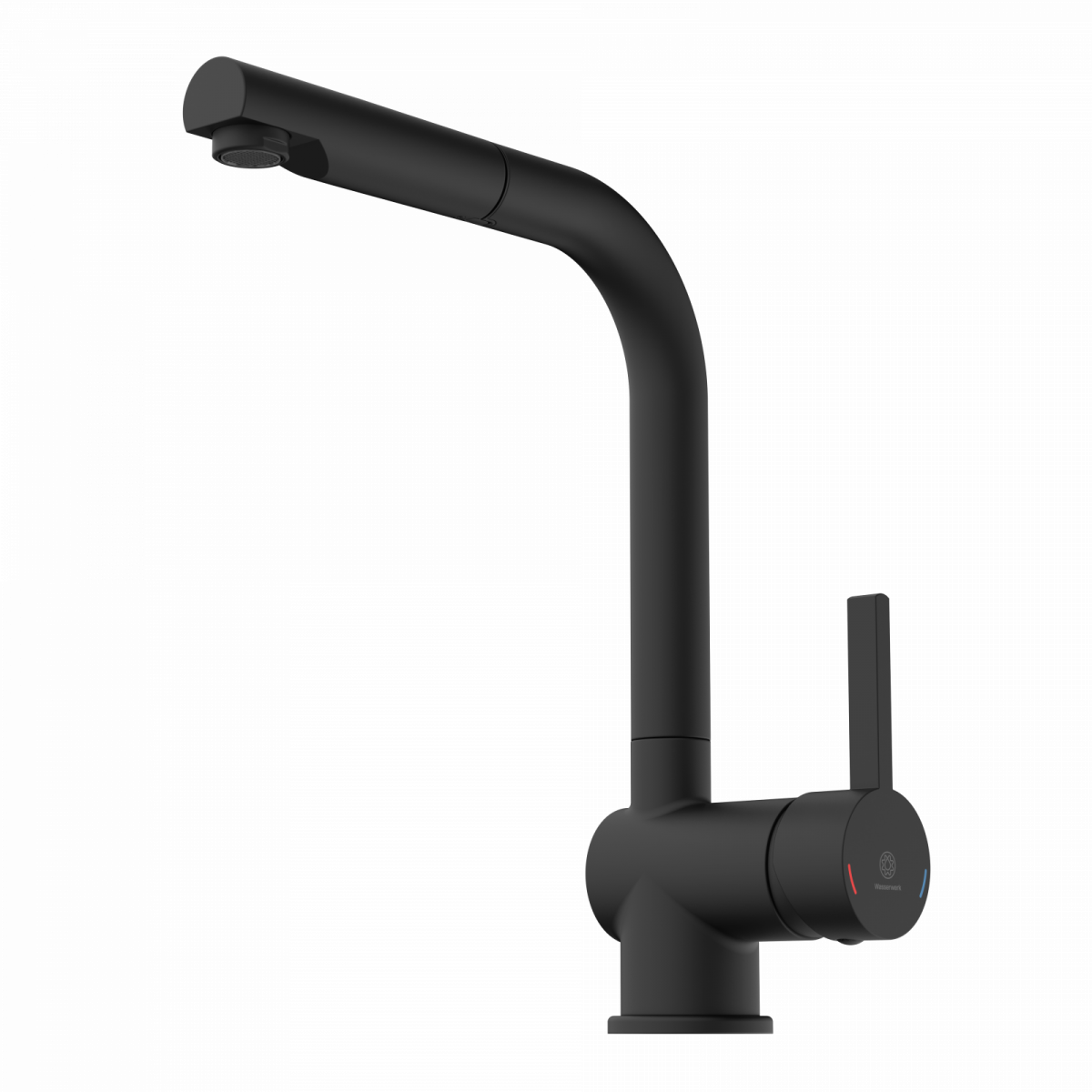 WK 4 Pro in black, Kitchen Faucet with pull-out spout