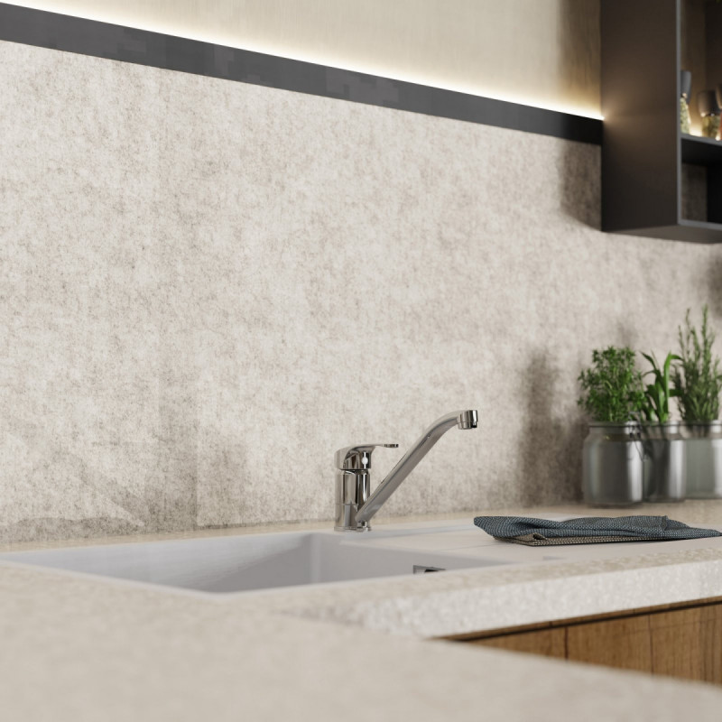 WK 8 in Chrome, Kitchen Faucet with 360° swivel spout