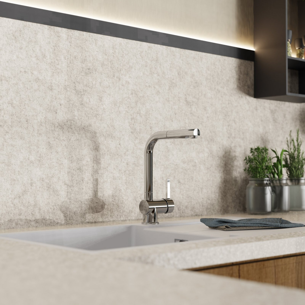 WK 4 Pro in chrome, Kitchen Faucet with pull-out spout