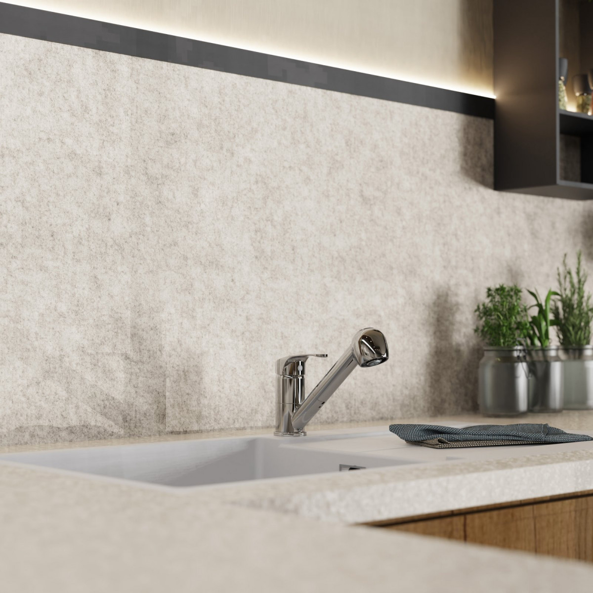 WK 7 in Chrome, Kitchen Faucet with pull-out sprayer