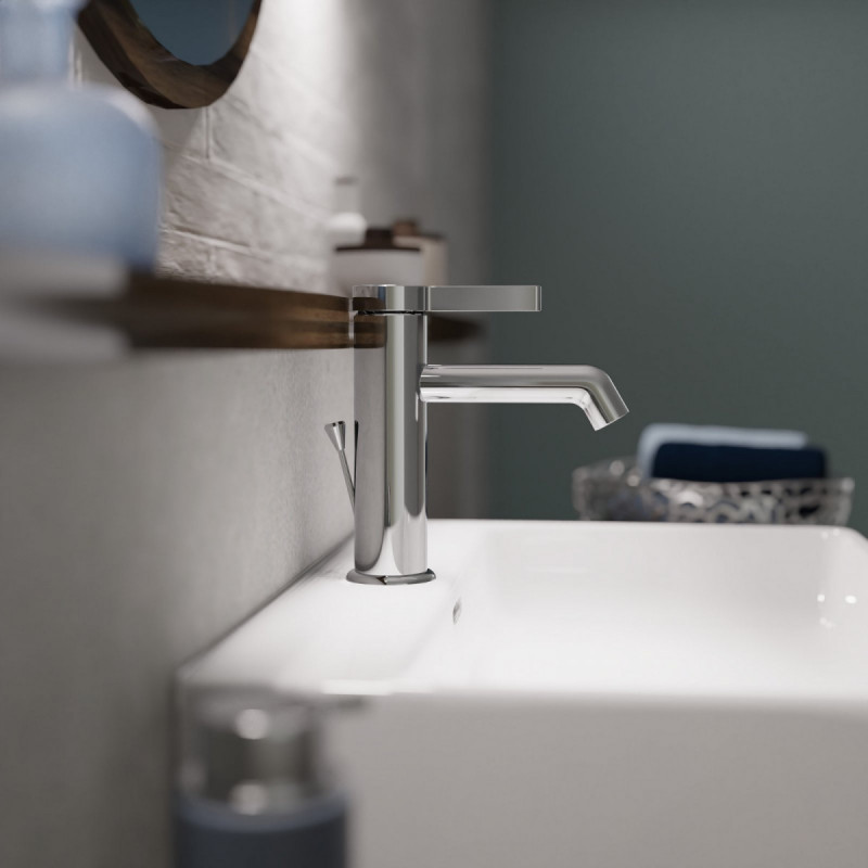 WT 11 in Chrom, Waschtischarmatur mit minimalistischem Design