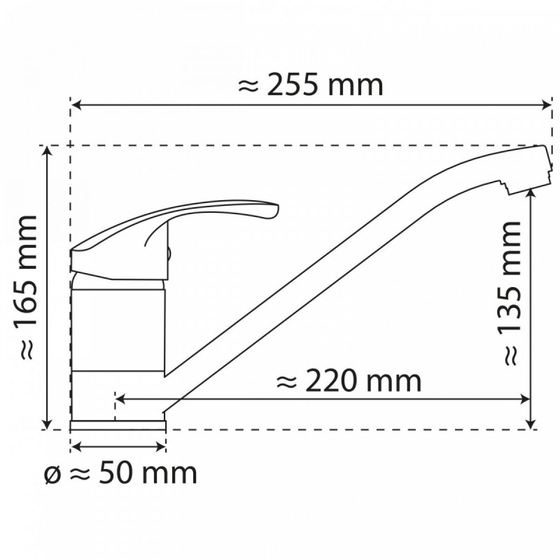 WK 8 en chrome, Mitigeur de cuisine avec bec pivotant &agrave; 360&deg;