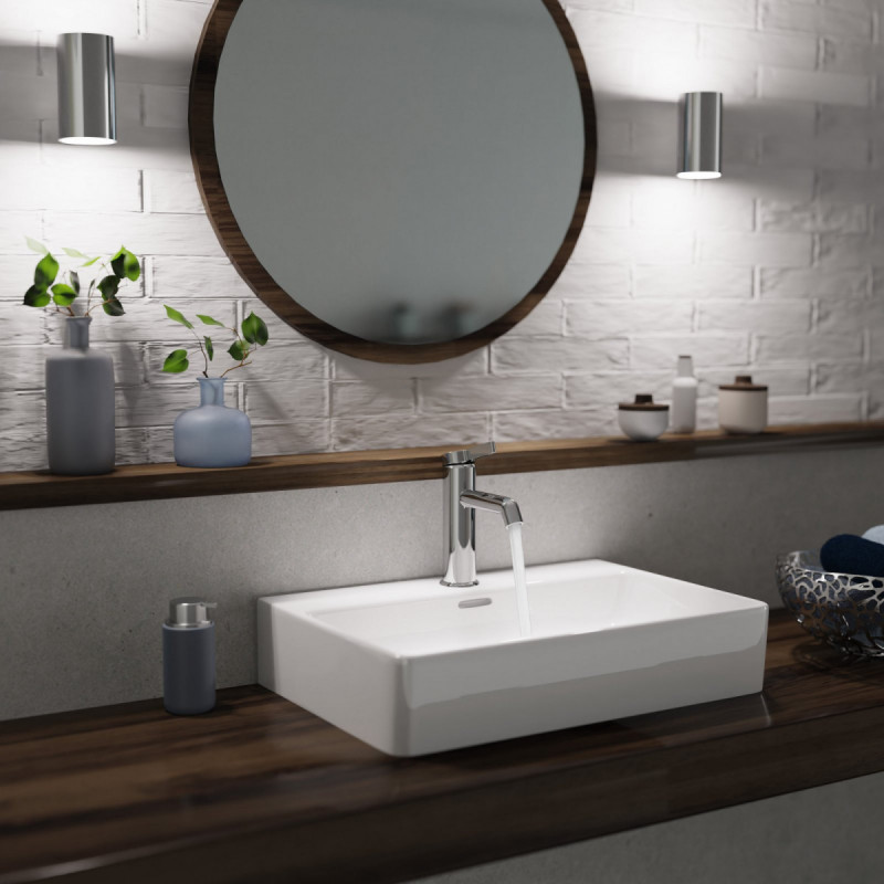 WT 11 in Chrom, Waschtischarmatur mit minimalistischem Design