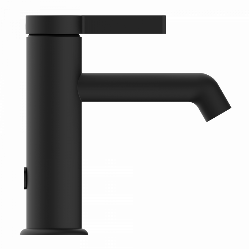 WT 11 in black, Washbasin faucet with minimalist design